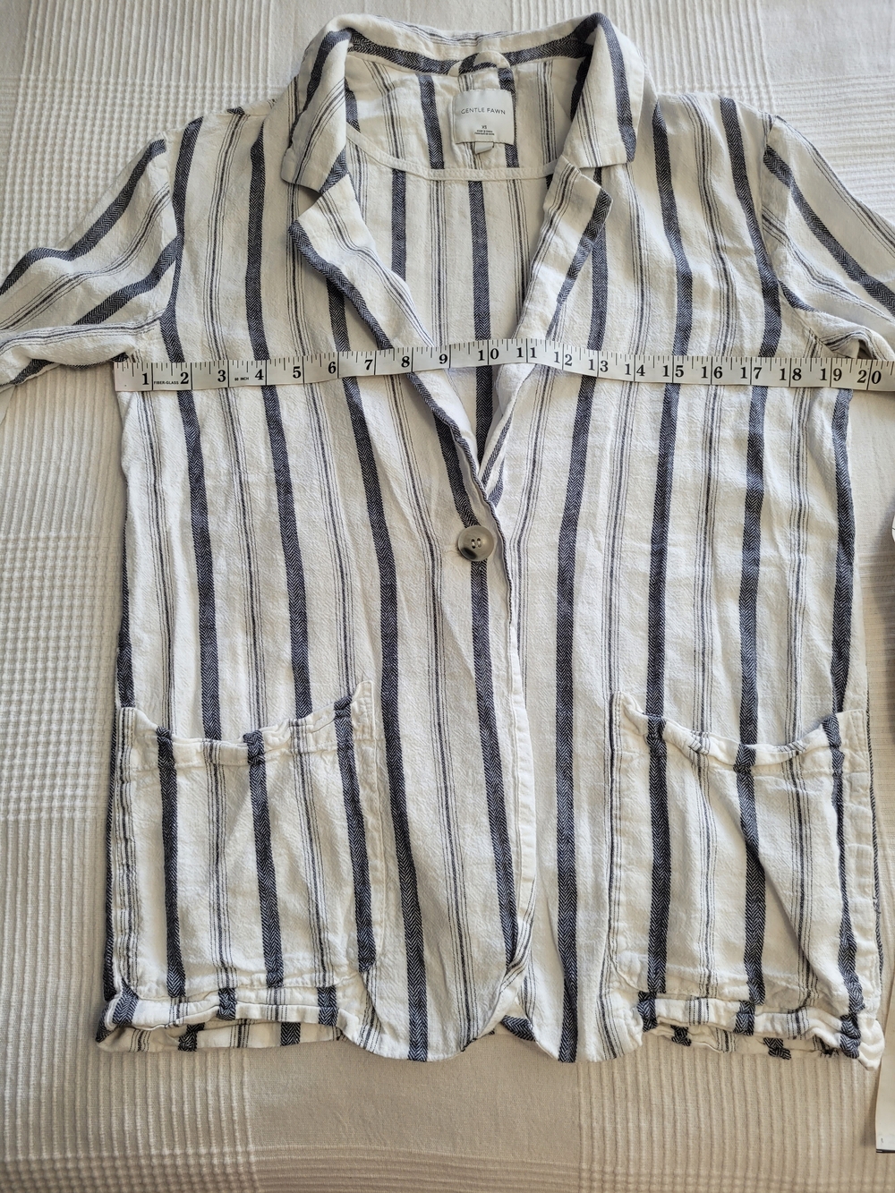 FINAL PRICE DROP Gentle Fawn Linen Blend 2-Piece Set, Jacket & Wide Leg Pants XS - Picture 7 of 16